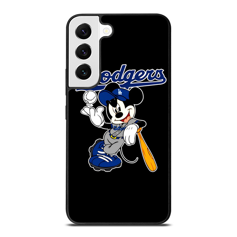 LOS ANGELES DODGERS MICKEY MOUSE BLACK  Samsung Galaxy S22 Case Cover