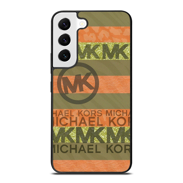 MICHAEL KORS PEACH STRIPE  Samsung Galaxy S22 Case Cover MICHAEL KORS PEACH STRIPE  Samsung Galaxy S22 Case Cover