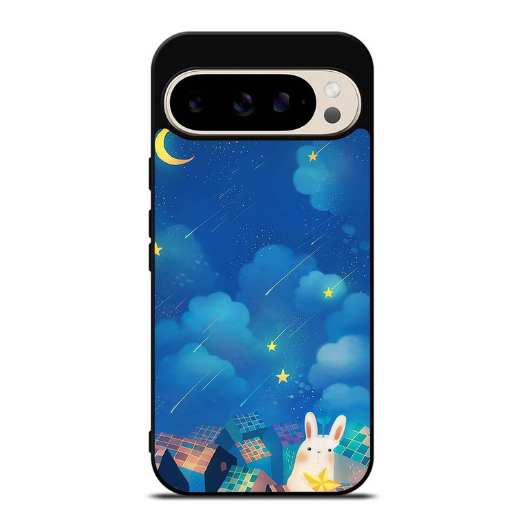 MOON BUNNY CUTE Google Pixel 9 Pro Case Cover MOON BUNNY CUTE Google Pixel 9 Pro Case Cover