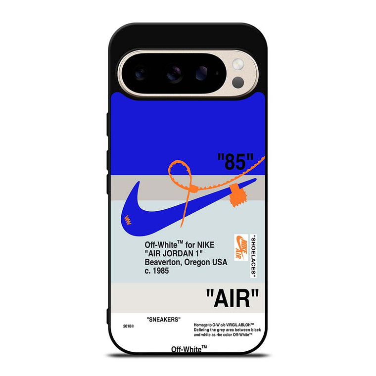 NIKE AIR JORDAN 1 OFF WHITE BLUE Google Pixel 9 Pro Case Cover