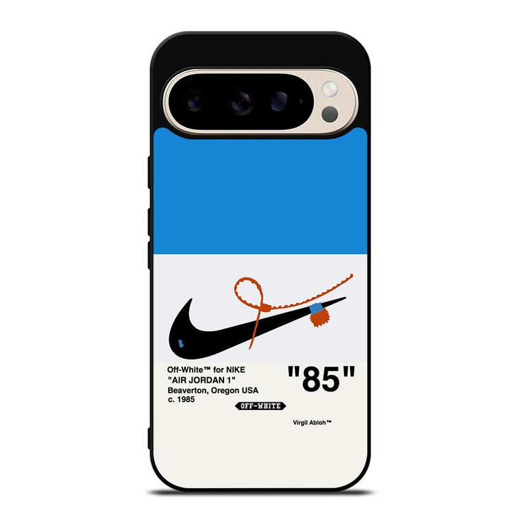 NIKE AIR JORDAN 1OFF WHITE BLUE Google Pixel 9 Pro Case Cover NIKE AIR JORDAN 1OFF WHITE BLUE Google Pixel 9 Pro Case Cover