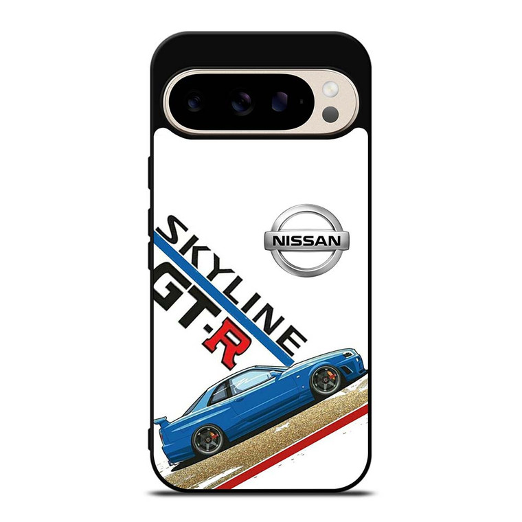 NISSAN GTR SKYLINE BLUE Google Pixel 9 Pro Case Cover NISSAN GTR SKYLINE BLUE Google Pixel 9 Pro Case Cover
