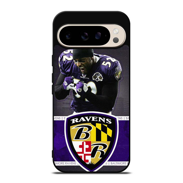 RAY LEWIS BALTIMORE RAVENS LOGO Google Pixel 9 Pro Case Cover