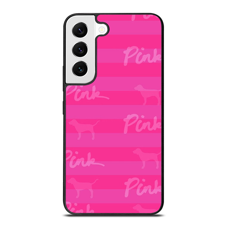 PINK NATION LUXE DOG STRIPE  Samsung Galaxy S22 Case Cover