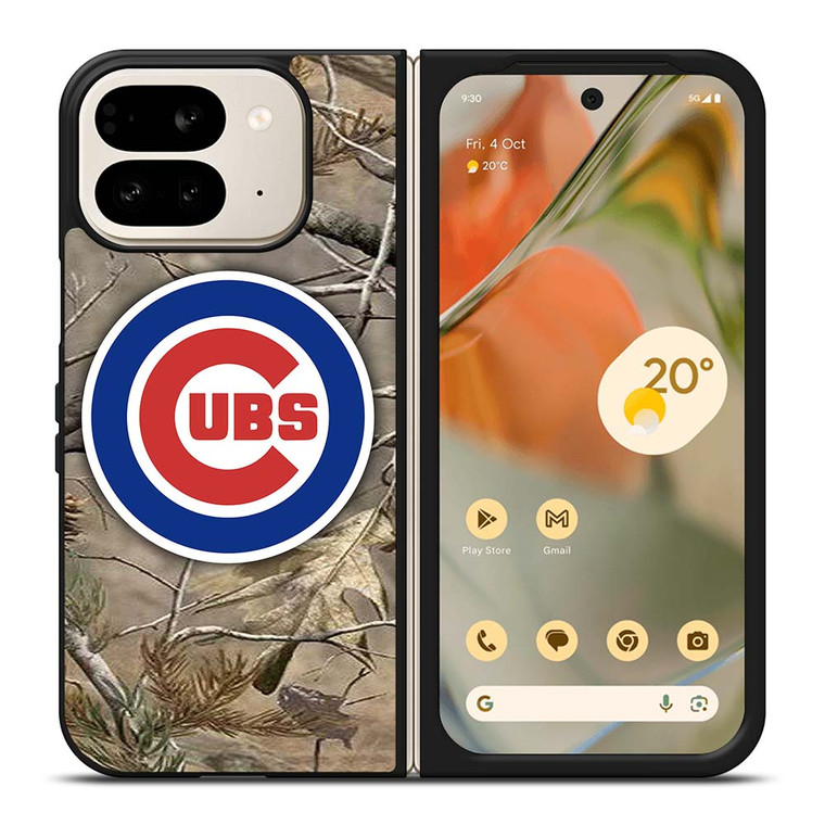 CHICAGO CUBS CAMO LEAF Google Pixel 9 Pro Fold Case Cover