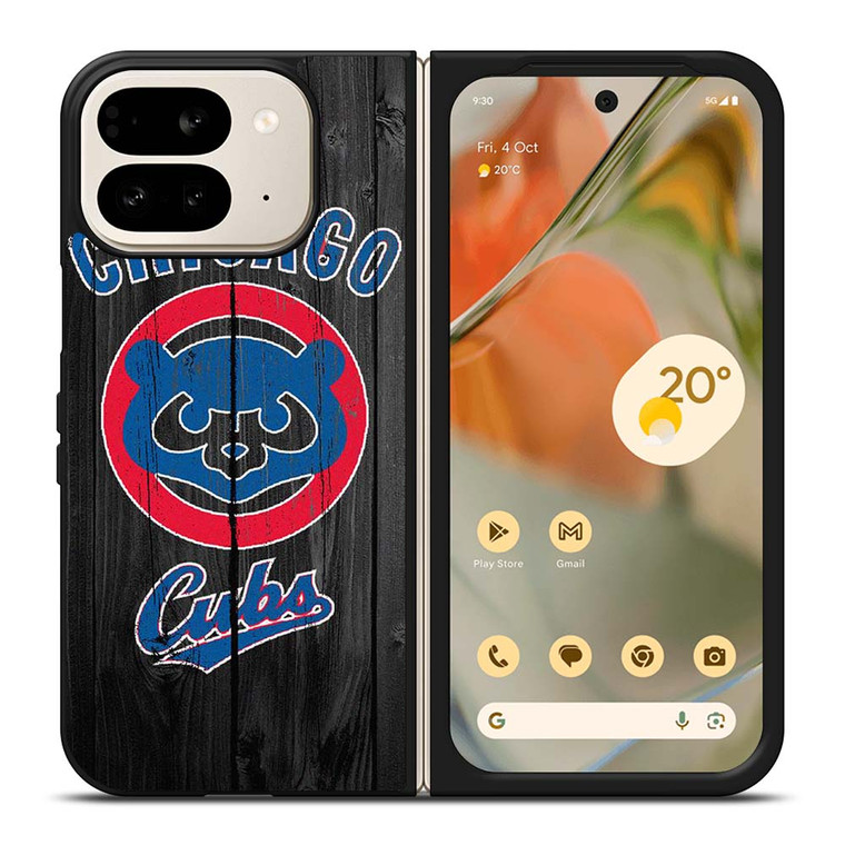 CHICAGO CUBS WOODEN ICON Google Pixel 9 Pro Fold Case Cover