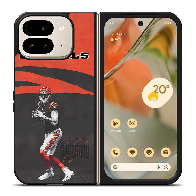 CINCINNATI BENGALS JOE BURROW NFL Google Pixel 9 Pro Fold Case Cover
