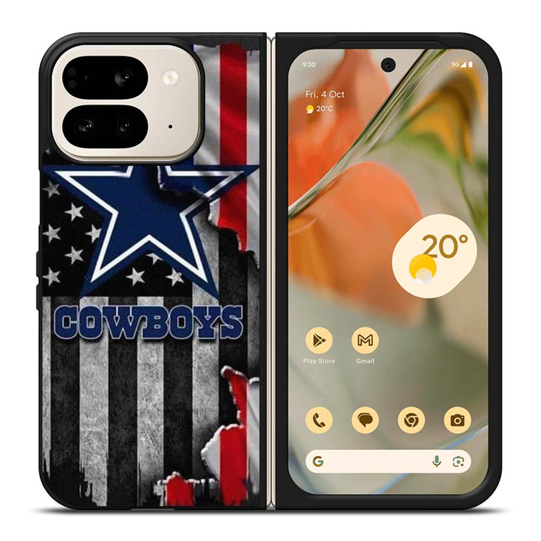 DALLAS COWBOYS USA FLAG GRUNGE Google Pixel 9 Pro Fold Case Cover