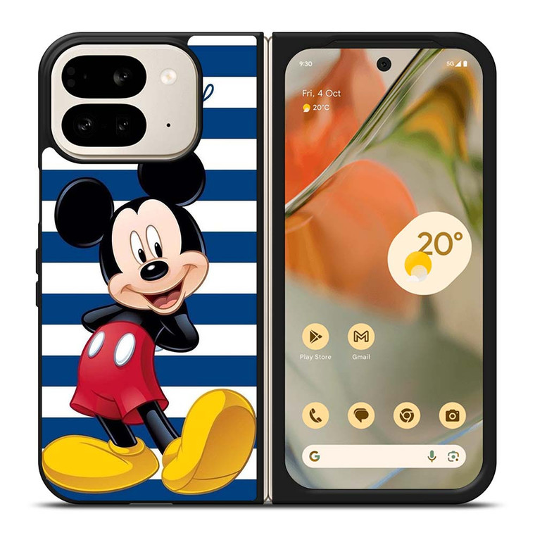 DISNEY MICKEY MOUSE BLUE STRIPE Google Pixel 9 Pro Fold Case Cover