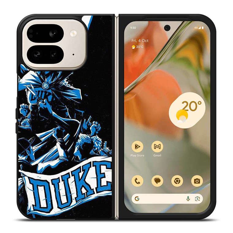 DUKE BLUE DEVILS BASKETBALL ART Google Pixel 9 Pro Fold Case Cover