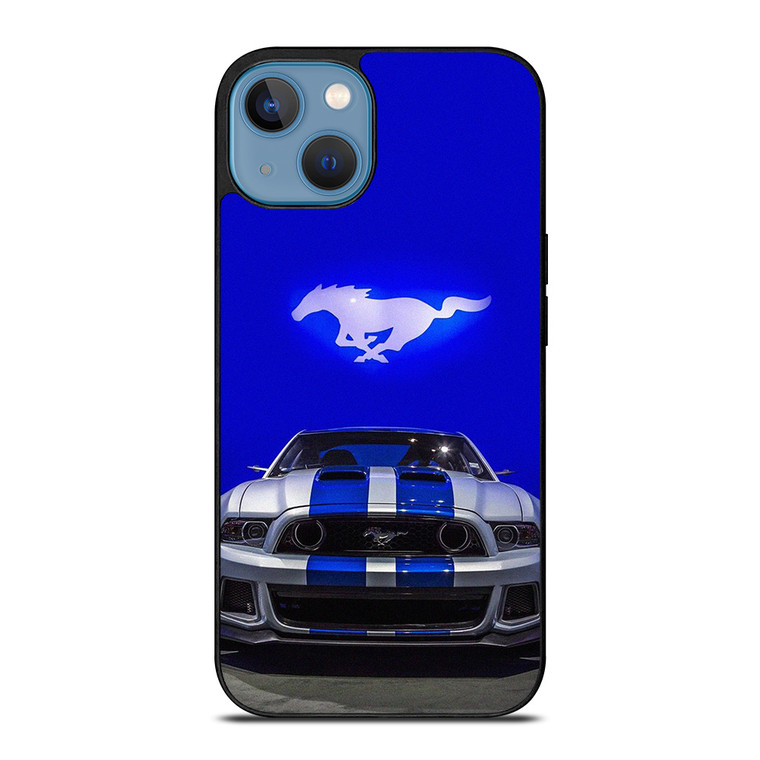 FORD MUSTANG BLUE LOGO iPhone 13 Case Cover