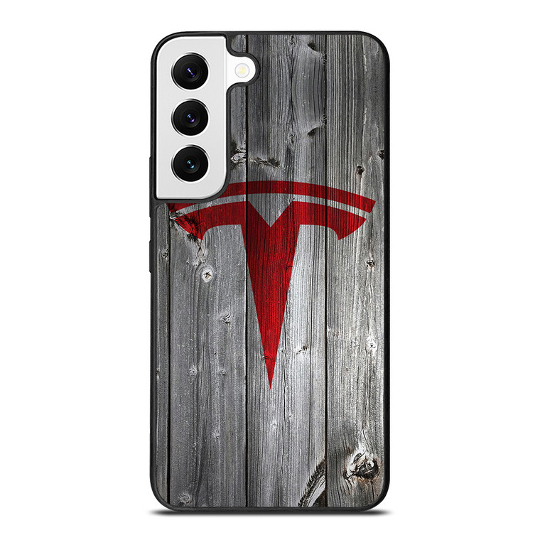 TESLA WOODEN LOGO  Samsung Galaxy S22 Case Cover