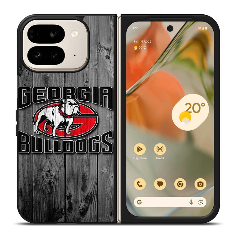 GEORGIA BULLDOGS WOOD LOGO Google Pixel 9 Pro Fold Case Cover