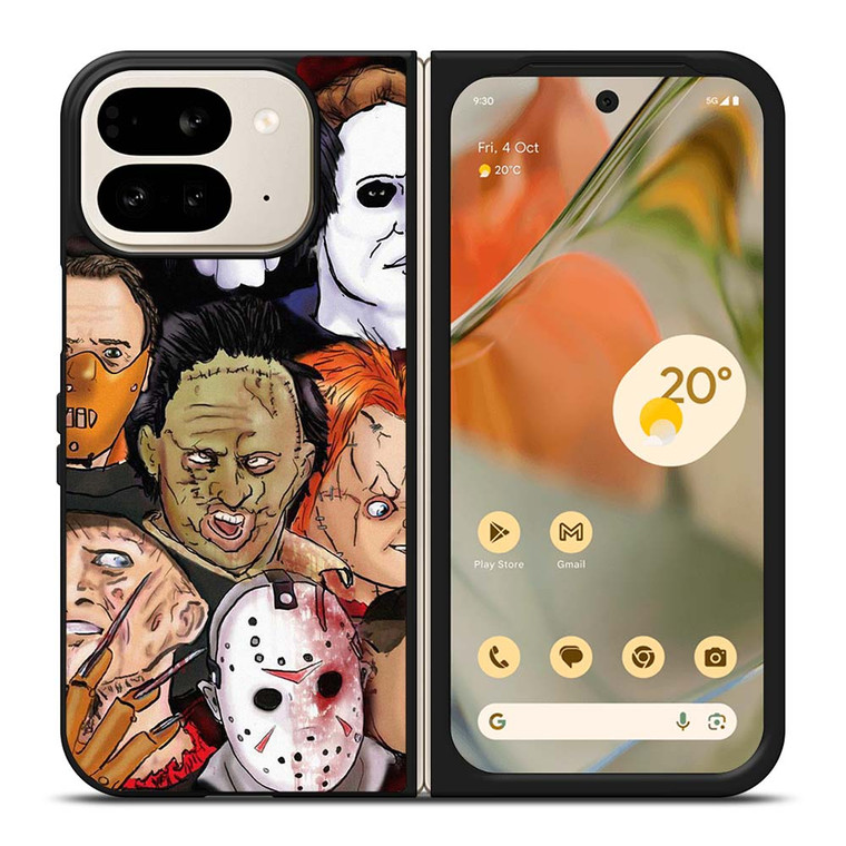HORROR MOVIES CHARACTERS COLLECTION Google Pixel 9 Pro Fold Case Cover