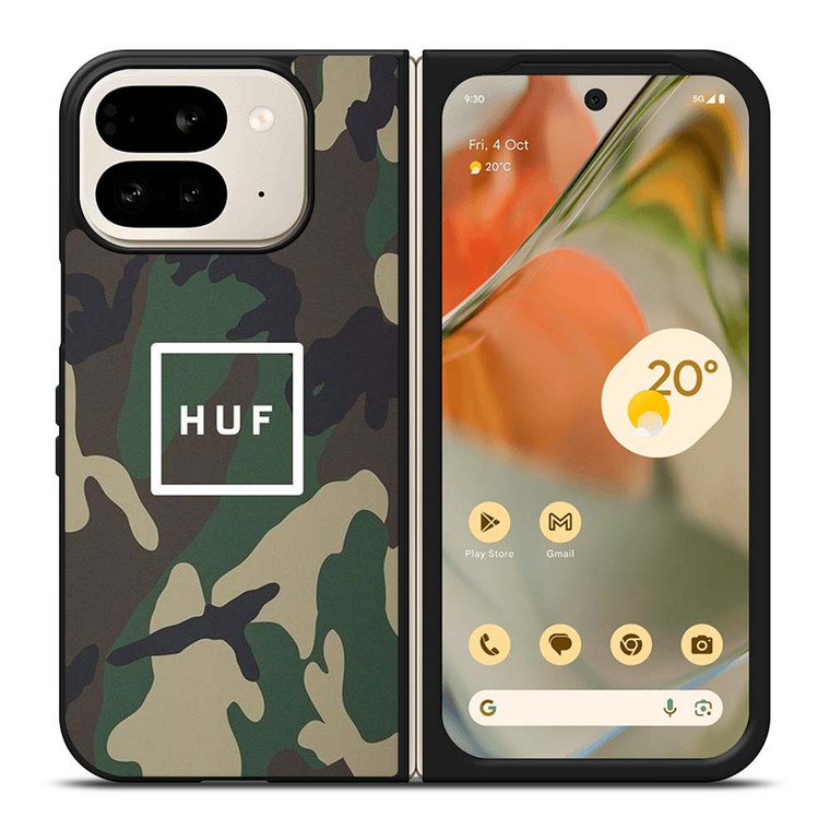 HUF ARMY CAMO LOGO Google Pixel 9 Pro Fold Case Cover