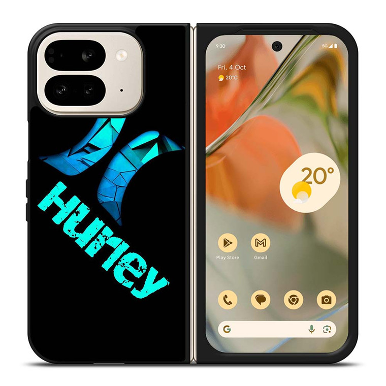 HURLEY BROKEN BLUE LOGO Google Pixel 9 Pro Fold Case Cover