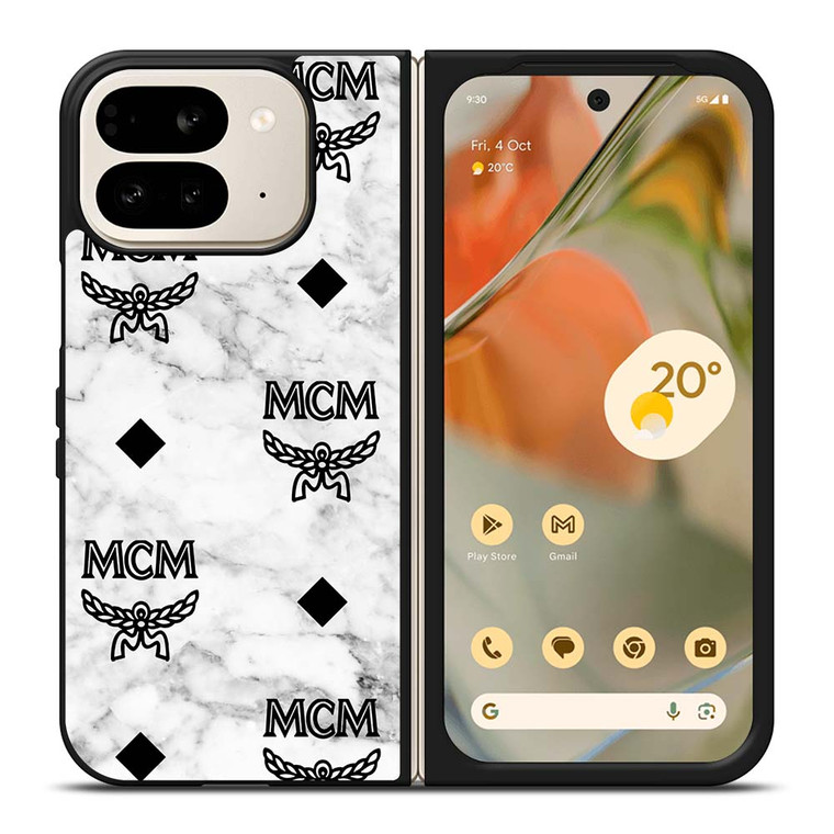 MCM WORLDWIDE WHITE MARBLE Google Pixel 9 Pro Fold Case Cover MCM WORLDWIDE WHITE MARBLE Google Pixel 9 Pro Fold Case Cover