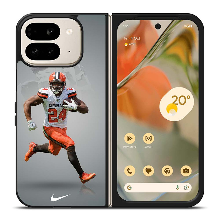 NICK CHUBB CLEVELAND BROWNS NIKE Google Pixel 9 Pro Fold Case Cover