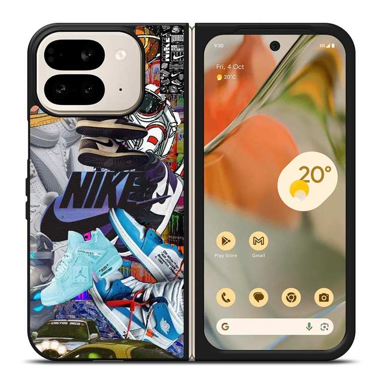 NIKE AIR JORDAN SNEAKERS COLLAGE Google Pixel 9 Pro Fold Case Cover