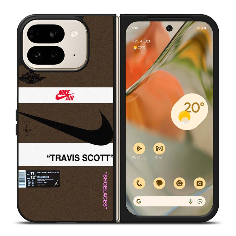 NIKE AIR TRAVIS SCOTT LOGO Google Pixel 9 Pro Fold Case Cover NIKE AIR TRAVIS SCOTT LOGO Google Pixel 9 Pro Fold Case Cover