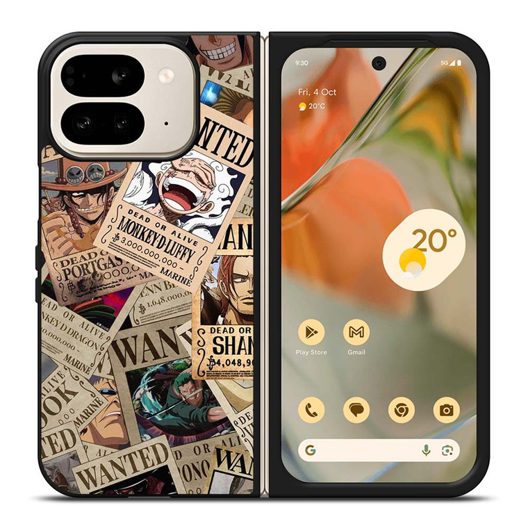 ONE PIECE POSTER WANTED COLLAGE Google Pixel 9 Pro Fold Case Cover