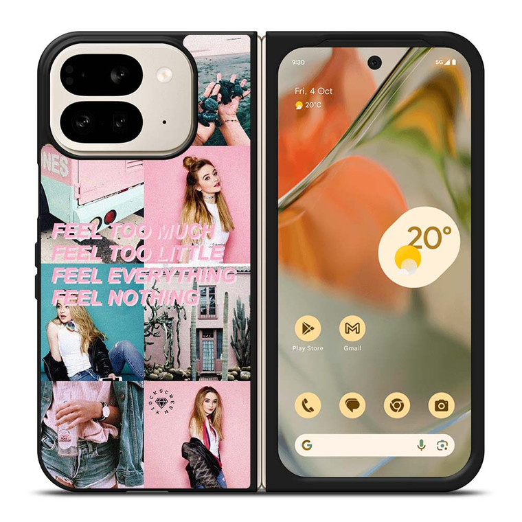 SABRINA CARPENTER FEEL COLLAGE Google Pixel 9 Pro Fold Case Cover
