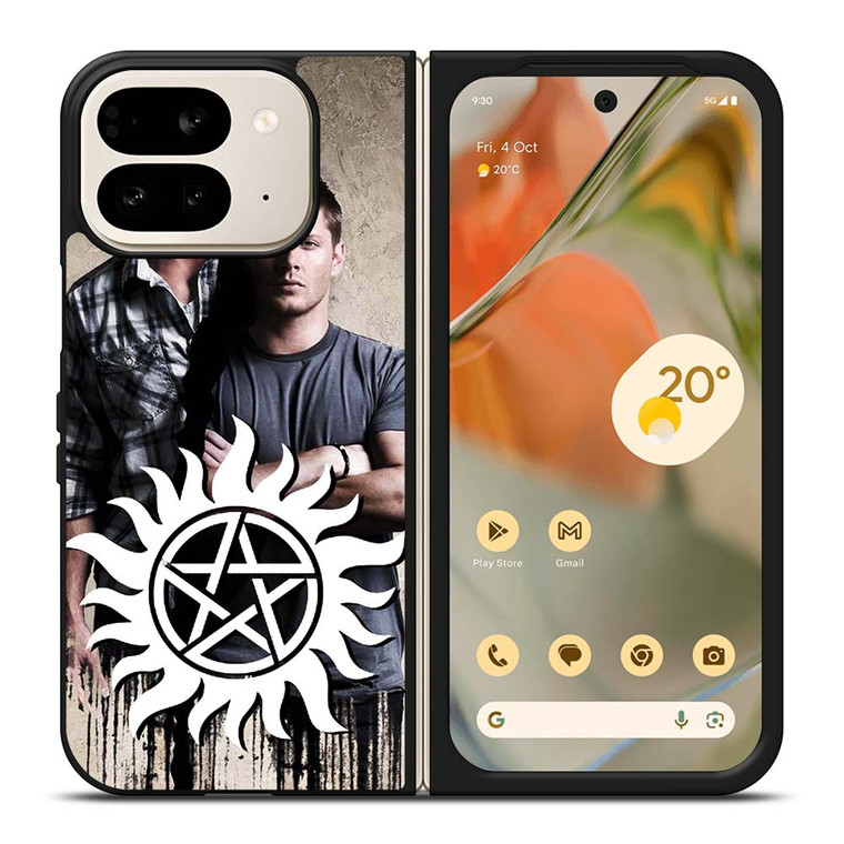 SAM AND DEAN WINCHESTER SUPERNATURAL LOGO Google Pixel 9 Pro Fold Case Cover