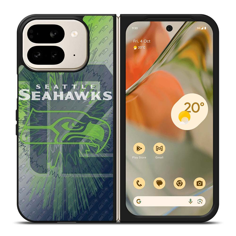 SEATTLE SEAHAWKS FOOTBALL 12 MAN LOGO Google Pixel 9 Pro Fold Case Cover SEATTLE SEAHAWKS FOOTBALL 12 MAN LOGO Google Pixel 9 Pro Fold Case Cover