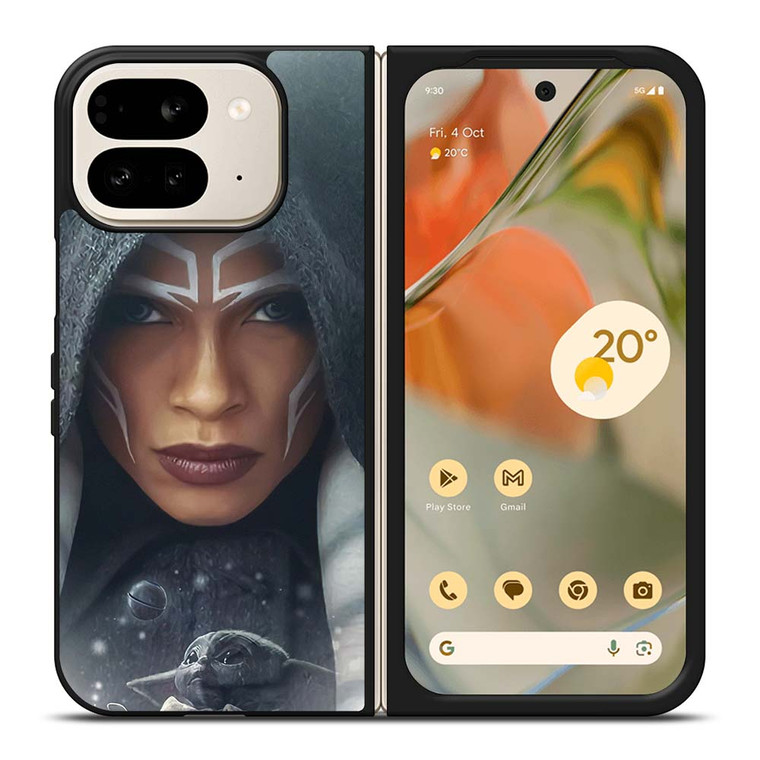 STAR WARS AHSOKA BABY YODA Google Pixel 9 Pro Fold Case Cover STAR WARS AHSOKA BABY YODA Google Pixel 9 Pro Fold Case Cover