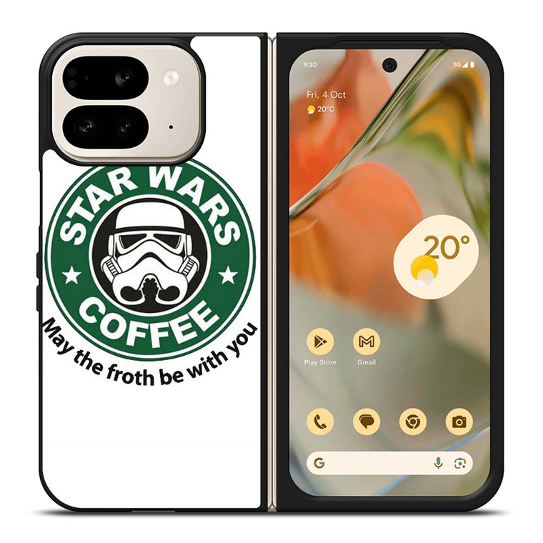 STARBUCKS COFFEE STAR WARS MAY THE FROTH BE WITH YOU Google Pixel 9 Pro Fold Case Cover