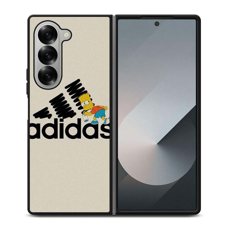 ADIDAS BART SIMPSONS CARTOON LOGO Samsung Galaxy Z Fold 6 Case Cover