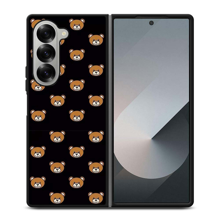 MOSCHINO TOY BEAR PATTERN Samsung Galaxy Z Fold 6 Case Cover