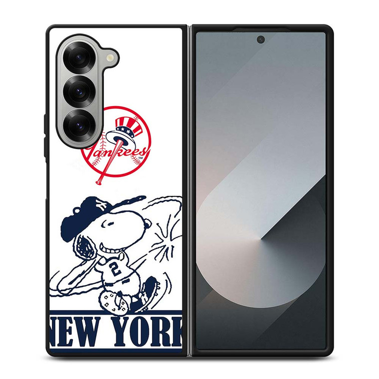 NEW YORK YANKEES SNOOPY BADGE Samsung Galaxy Z Fold 6 Case Cover