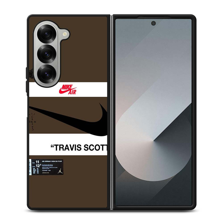 NIKE AIR JORDAN TRAVIS SCOTT BROWN Samsung Galaxy Z Fold 6 Case Cover