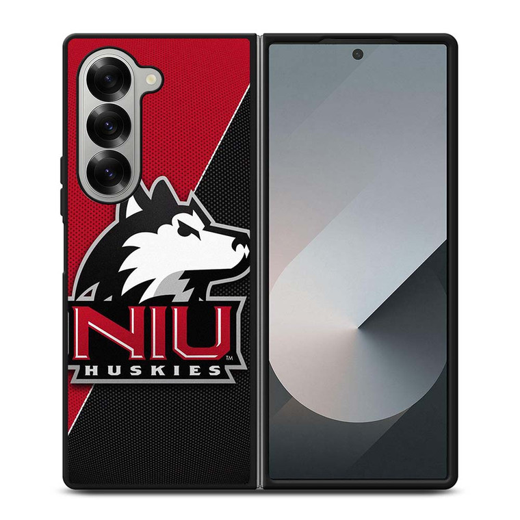 NIU NORTH ILLINOIS HUSKIES CARBON LOGO Samsung Galaxy Z Fold 6 Case Cover