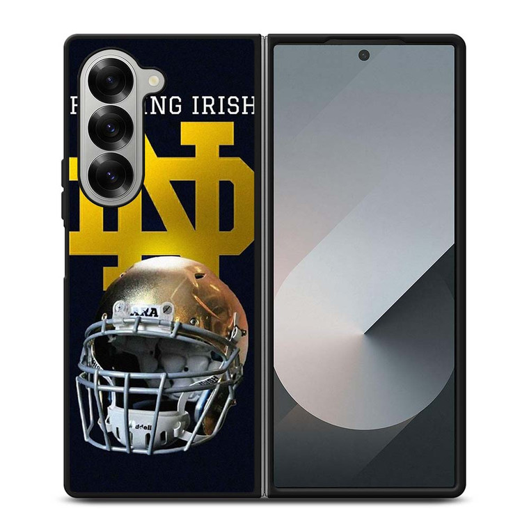 NOTRE DAME FIGHTING IRIS FOOTBALL HELMET Samsung Galaxy Z Fold 6 Case Cover