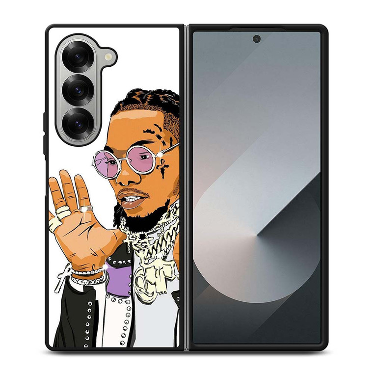 OFFSET RAPPER CARTOON Samsung Galaxy Z Fold 6 Case Cover