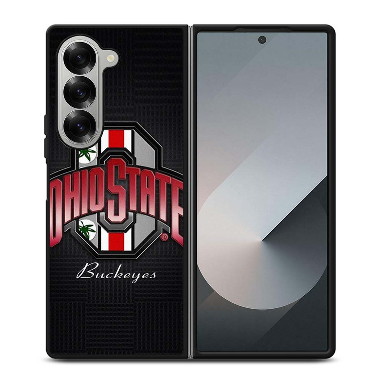 OHIO STATE BUCKEYES WEED METAL SYMBOL Samsung Galaxy Z Fold 6 Case Cover
