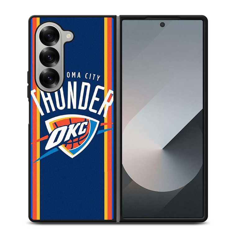 OKLAHOMA CITY THUNDER BASKET Samsung Galaxy Z Fold 6 Case Cover