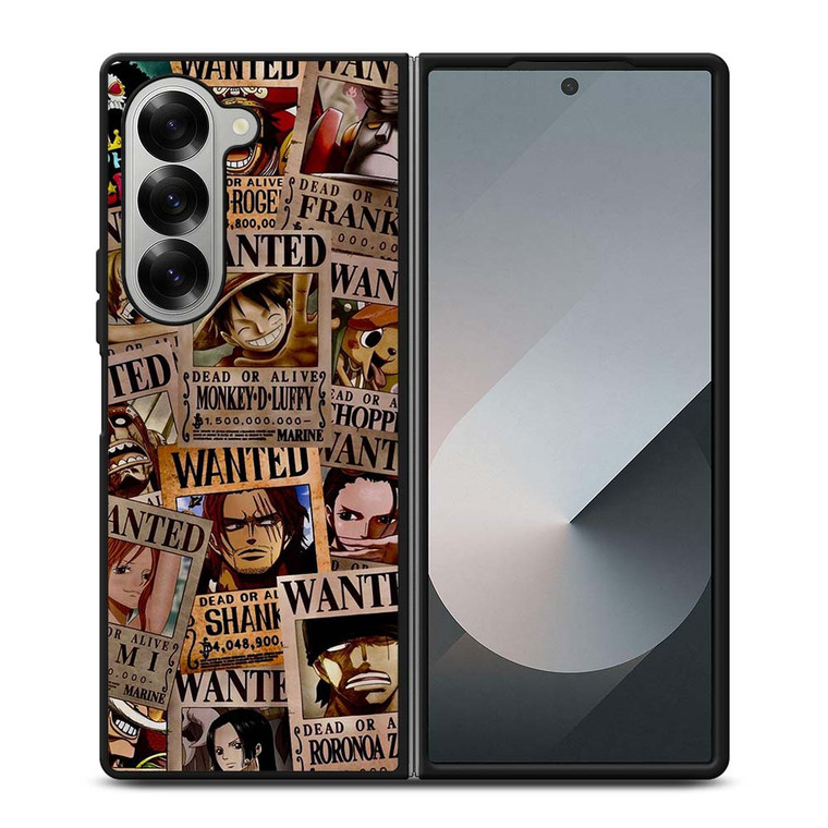 ONE PIECE WANTED POSTER COLLECTION Samsung Galaxy Z Fold 6 Case Cover