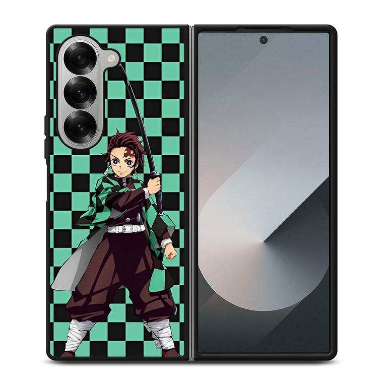 TANJIRO KAMADO DEMON SLAYER PATTERN Samsung Galaxy Z Fold 6 Case Cover