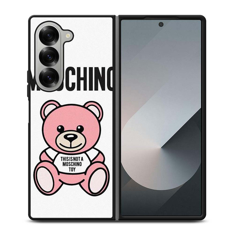 THIS IS NOT MOSCHINO TOY BEAR PINK Samsung Galaxy Z Fold 6 Case Cover