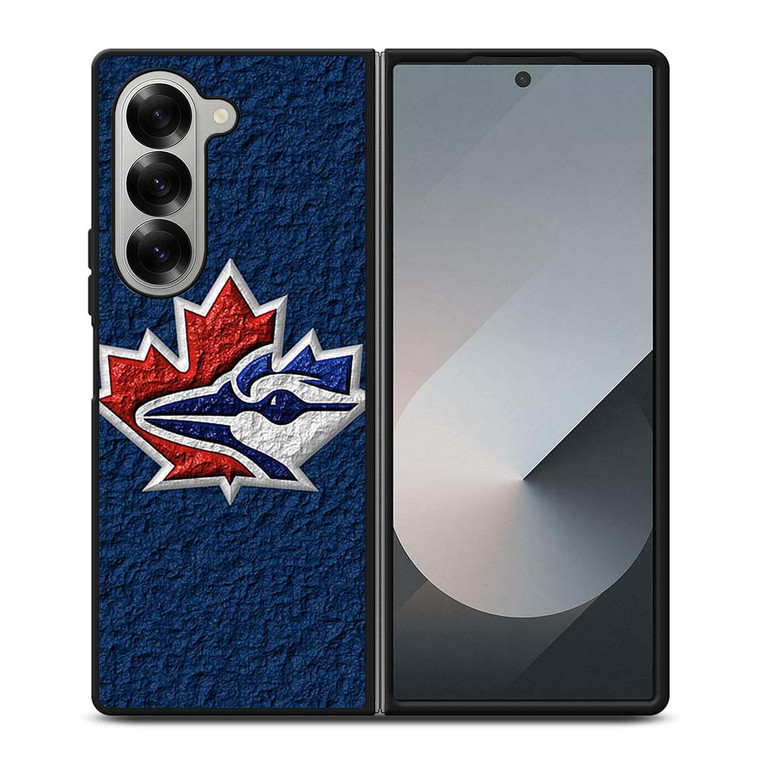 TORONTO BLUE JAYS LEATHER LOGO Samsung Galaxy Z Fold 6 Case Cover