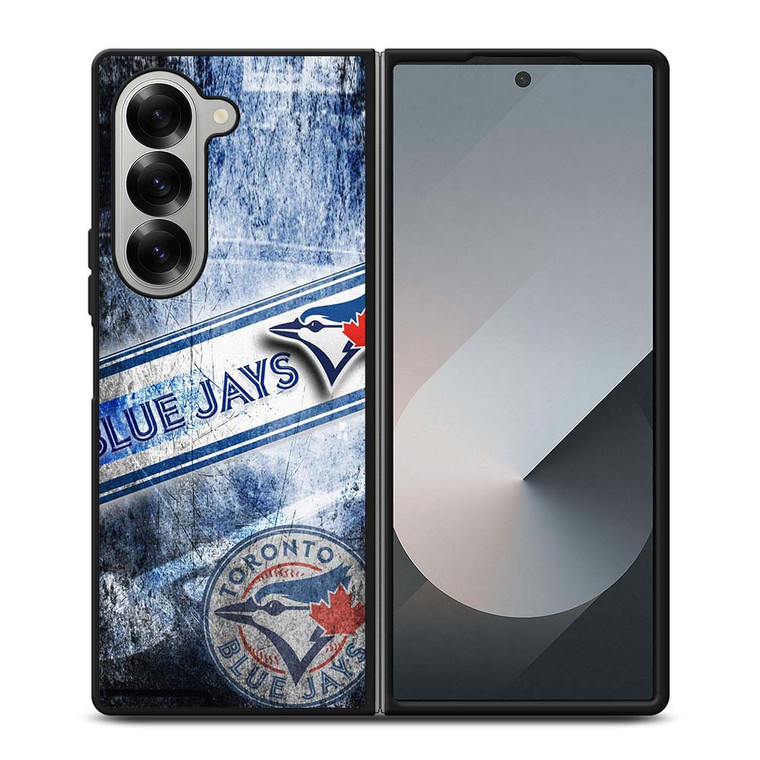 TORONTO BLUE JAYS MLB GRUNGE LOGO Samsung Galaxy Z Fold 6 Case Cover