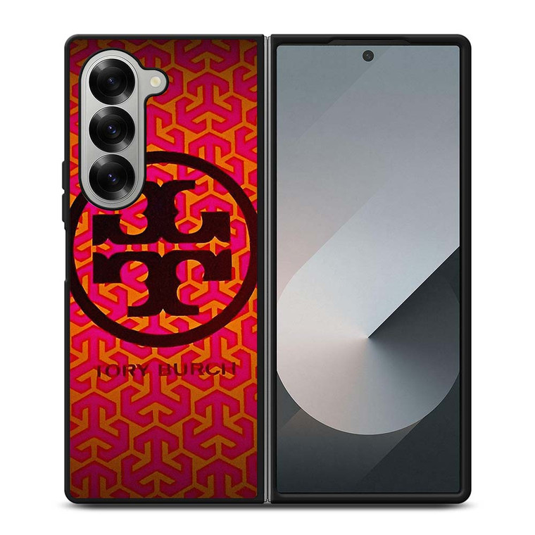 TORY BURCH LOGO PATTERN Samsung Galaxy Z Fold 6 Case Cover