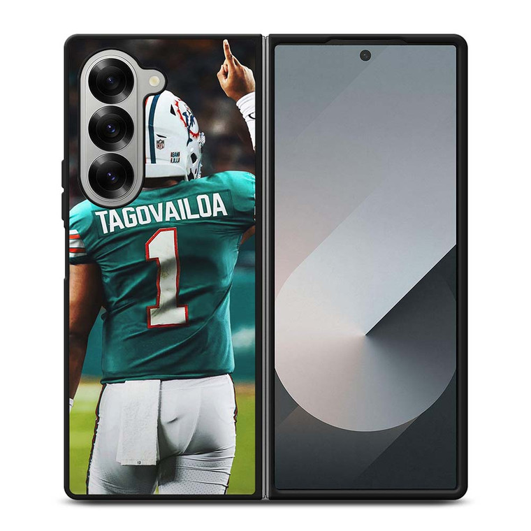 TUA TAGOVAILOA MIAMI DOLPHINS NFL Samsung Galaxy Z Fold 6 Case Cover