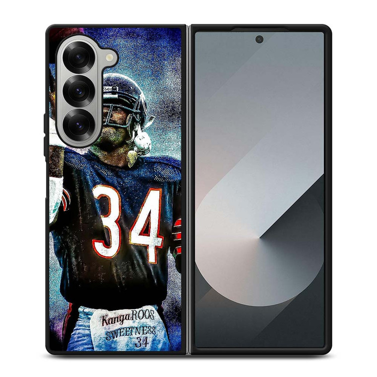WALTER PAYTON CHICAGO BEARS NFL Samsung Galaxy Z Fold 6 Case Cover