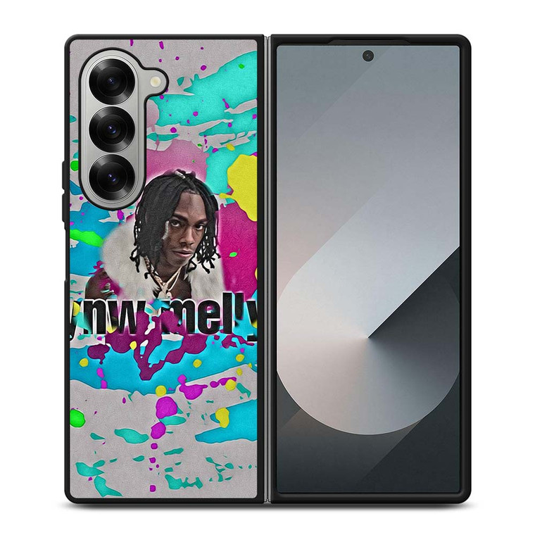 YNW MELLY COLORFUL BRUSHED Samsung Galaxy Z Fold 6 Case Cover