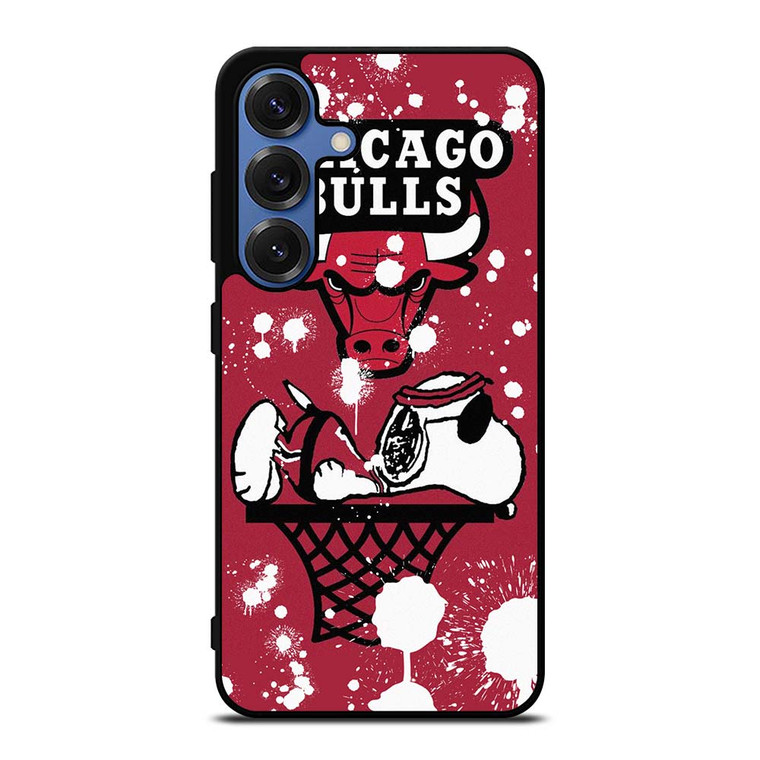CHICAGO BULLS SNOOPY CARTOON Samsung Galaxy S25 Case Cover