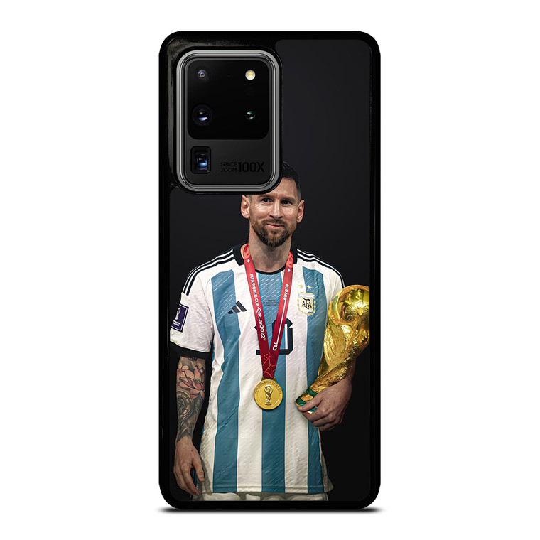 LIONEL MESSI WORLD CUP CHAMPIONS  Samsung Galaxy S20 Ultra Case Cover